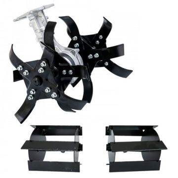 Accesoriu tip Cultivator + Prasitoare , 28mm 9T pentru motocoasa, model premium universal, Mencoza