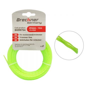 Fir elicoidal pentru motocoasa 3mm x 15m, Cod: BK99754, Brand: BRECKNER GERMANY