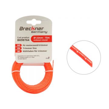 Fir patrat rasucit pentru motocoasa 3mmx15m, Cod: BK99765, Brand: BRECKNER GERMANY