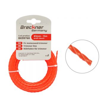 Fir rasucit pentru motocoasa 3mmx15m, Cod: BK99760, Brand: BRECKNER GERMANY