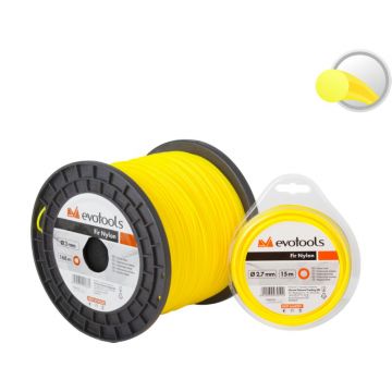 Fir rotund motocoasa/trimmer Evotools, nylon, 3 mm, 280 m